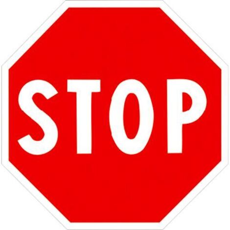 SEGNALETICA """STOP""" FIG 37 METALLO RIFRA