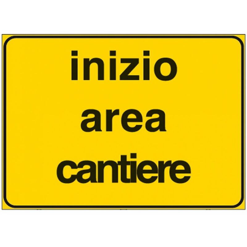 Image of Segnale Inizio Area Cantiere Figura 2107 cm. 60X40