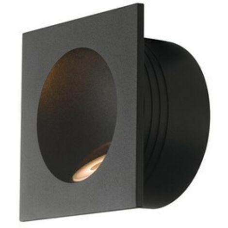 "Segnapassi da esterno LED ONYX quadrato nero 2W 4000K (luce naturale)"