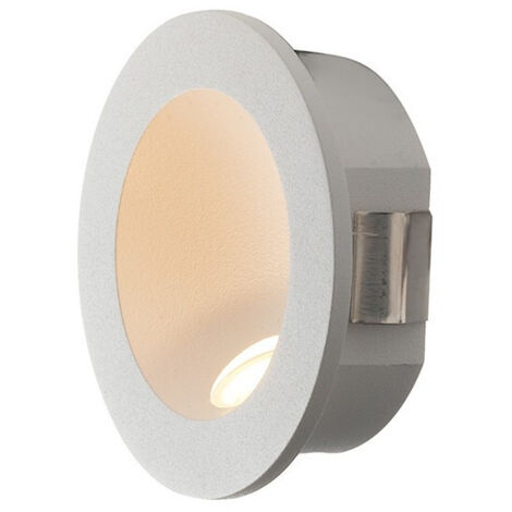 "Segnapassi LED ad Faretto ad incasso per esterno ONYX rotondo bianco. 2W 4000K (luce naturale)"