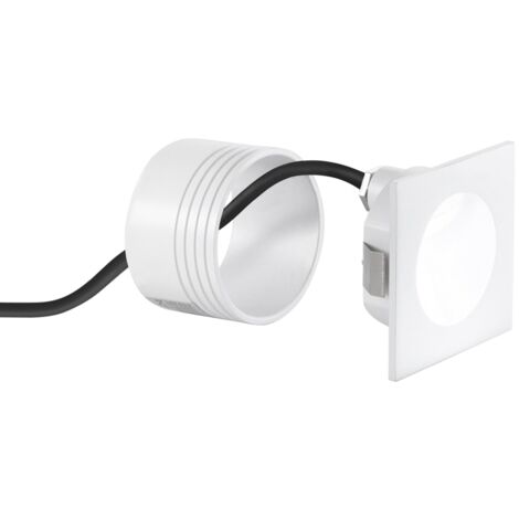 "Segnapassi LED da esterno ONYX quadrato bianco 2W 4000K (luce naturale)"