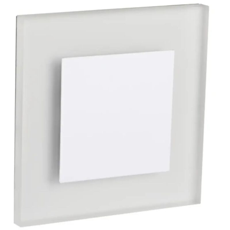 Segnapasso da incasso led 12 volt bianco caldo bianco quadrato senza 0,80 watt