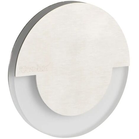 segnapasso a led sola incasso alluminio 12 volt bianco caldo foro 60 mm 0,80 watt