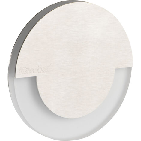 segnapasso a led sola incasso alluminio bianco caldo foro 60 mm 220-240 volt 1,30 watt