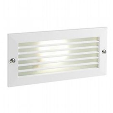 Segnapasso Esterno Incasso Chiuso Escape Alluminio E Vetro Bianco Led 10W 3000K