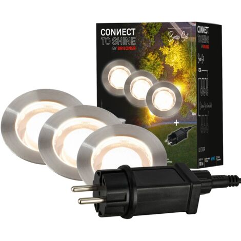 Segnapasso Esterno Moderno Padouk Plastica Cromo Led Integrato 8W 3000K