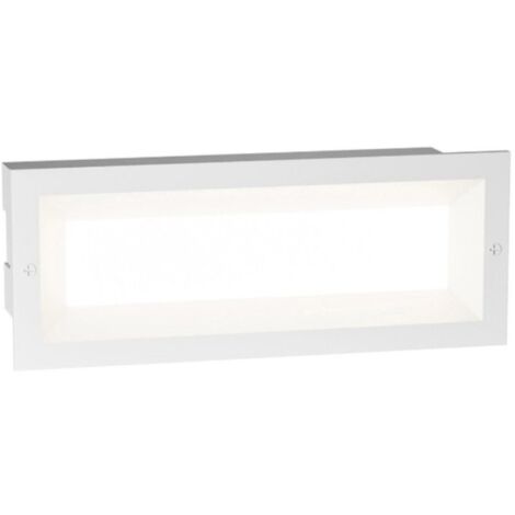 Segnapasso incasso gea led ges1190 led ip65 alluminio moderna lampada parete, tonalità luce 3000°k (luce calda)