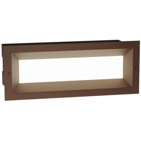 Segnapasso incasso gea led ges1192 led ip65 alluminio classico lampada parete, tonalità luce 3000°k (luce calda)