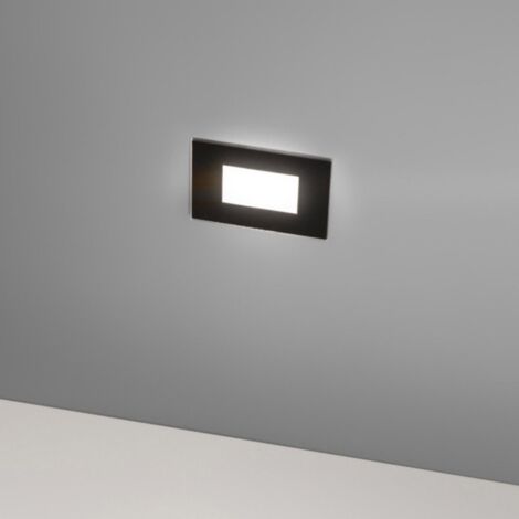 Segnapasso incasso gea led ges2041 led ip66 120 gradi alluminio vetro 503