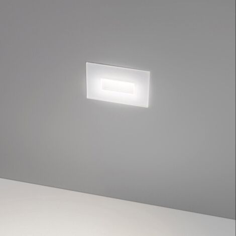 Segnapasso incasso gea led ges2050 led ip66 38 gradi alluminio vetro 503