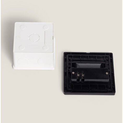 Segnapasso LED 1.5W a Incasso Parete Nero Randy 3000K Bianco Caldo