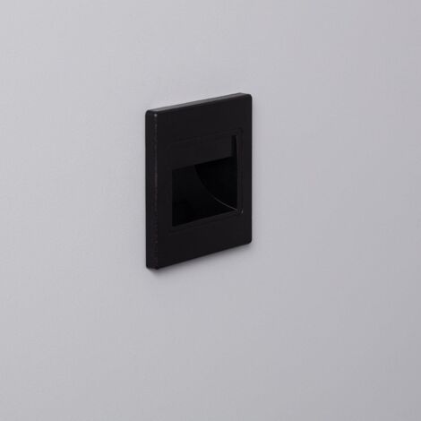 Segnapasso LED 1.5W a Incasso Parete Nero Randy Bianco Naturale  4000K