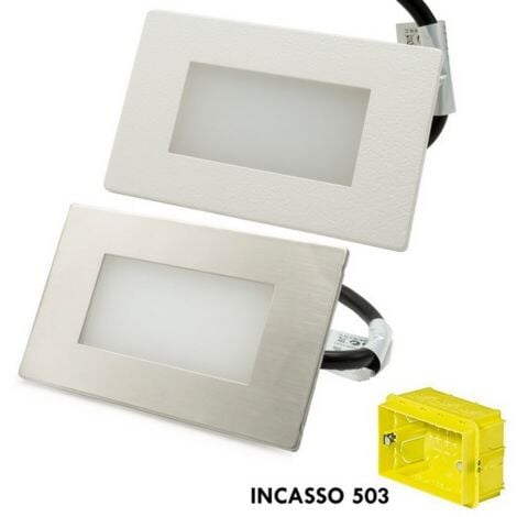 Segnapasso Led 3W da incasso per scatola 503 CCT temperatura colore regolabile Wisdom