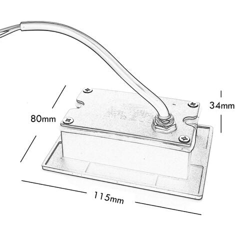 Segnapasso led a incasso 3W per cassetta scatola 503 220V applique luce esterno  Bianco - 4000k