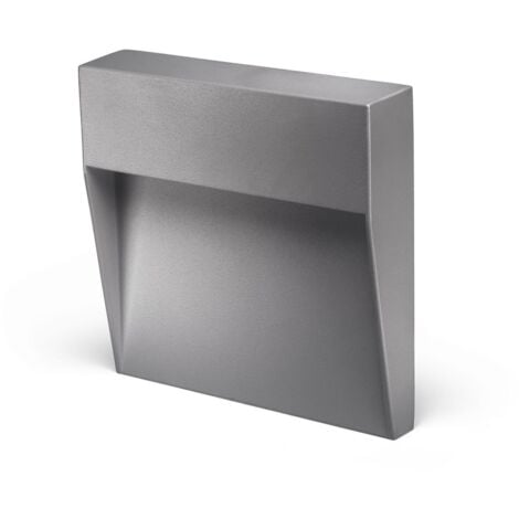 BOT LIGHTING Segnapasso led da parete mod. Bilbao 3 colore grigio marina