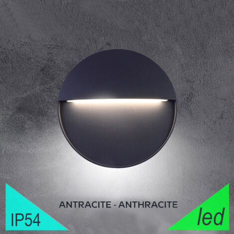 Segnapasso led da parete mod. Bilbao 3,5 colore antracite