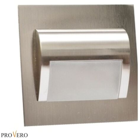 Segnapasso LED Decorus IdeaLED 1,2W satinato argento