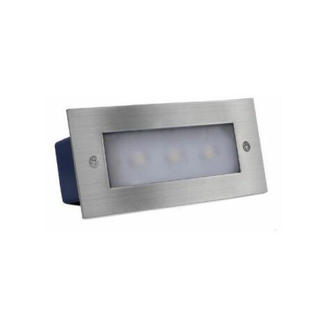 VETRINEINRETE Segnapasso LED rettangolare 2.5W IP65 LUCE CALDA 3000K es05-ac