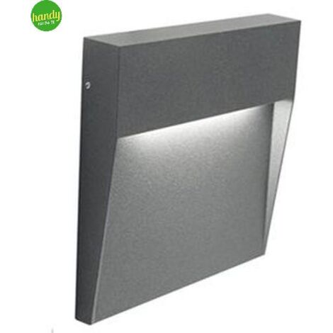 Segnapasso Moderno Geo Square Alluminio Grafite 3W Led 4000K