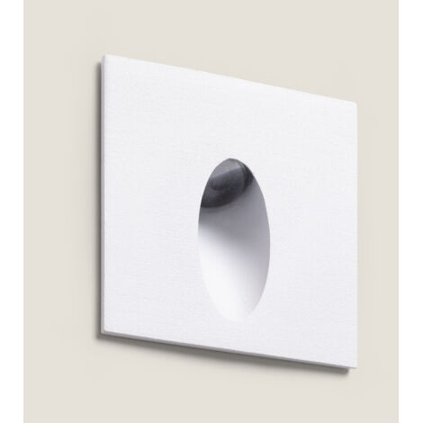 Segnapasso per Esterno LED 3W Incasso Parete Quadrato Adam 2700K Bianco Bianco Caldo