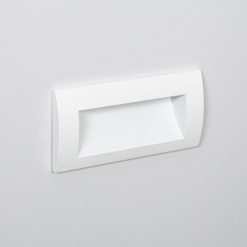 Image of Segnapasso per Esterno led 4W Incasso Parete Rettangolare Bianco Elin Bianco Caldo 2700K