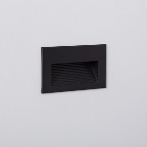 Segnapasso per Esterno LED 5W da Incasso a Parete Olite Horizon 2700K Nero Bianco Caldo
