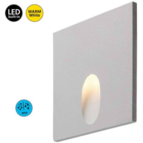 Segnapasso quadrato bianco LED 3W 3000K IP54 Rabalux