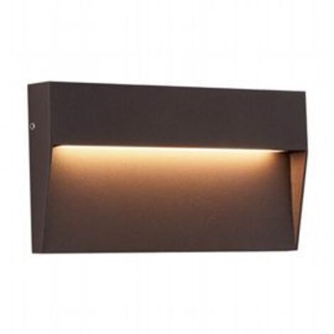 Segnapasso Rettangolare Moderno Geo Alluminio Caffè 6W Led 4000K