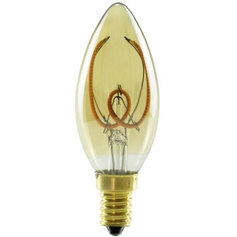 Segula 50631 LED E14 forme de flamme 3.2 W = 17 W blanc chaud (Ø x L) 35 mm x 100 mm 1 pc(s) S535142