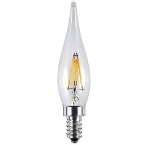 Segula 55234 LED E10 forme de flamme 1 W = 8 W blanc chaud (Ø x L) 22 mm x 88 mm 1 pc(s) S539212