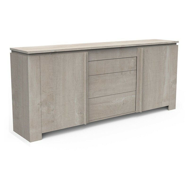 Bahut 2 portes 3 tiroirs chêne champagne Comtesse