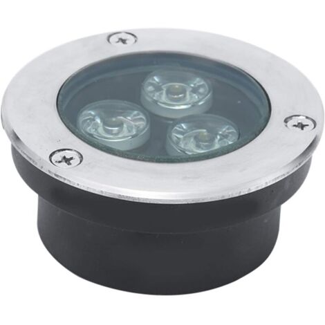Sehr dünner LED-Strahler, Einbaustrahler für Schwimmbäder, Gartenterrasse, 3 W, LED-Strahler für den Außenbereich, Rasenbeleuchtung (Farbe: Weiß, Spannung: 220 V) FLITI