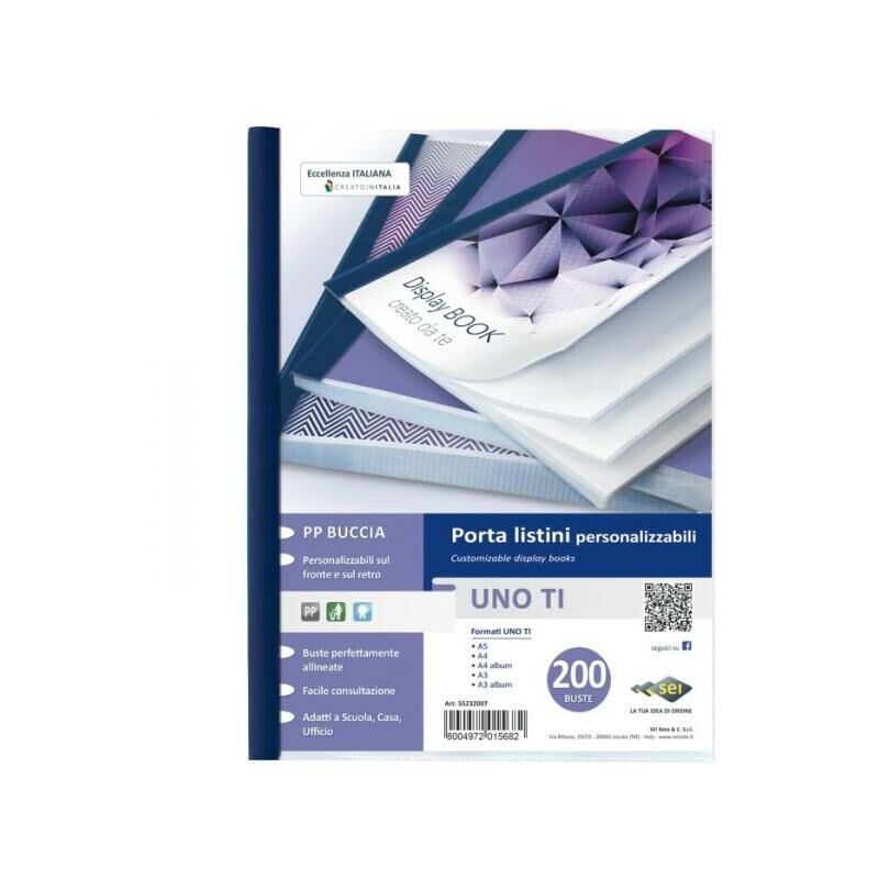 Portalistino uno ti formato A4 200 pagine misura