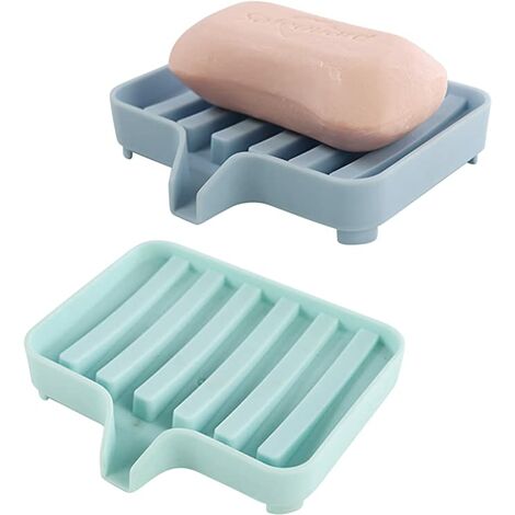Küche Bad Silicon Flexible Seifenschale Tellerhalter Tray Soapbox 6 Farbe K9X3 
