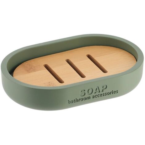 Seifenschale polyresin - kaki bambus - Tendance