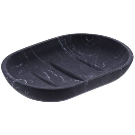 Seifenschale polyresin - schwarzer marmor - Tendance