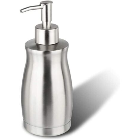 Seifenspender aus Edelstahl – Nachfüllbare Seifenspenderflasche mit Pumpe aus gebürstetem Nickel