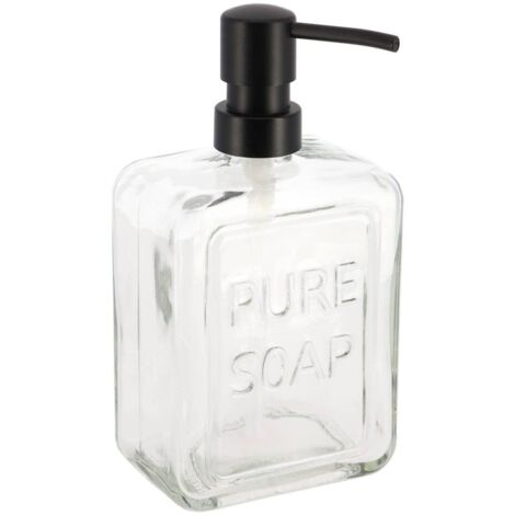 Seifenspender aus glas pure soap 550 ml - transparent - Tendance