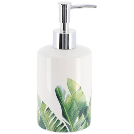 Seifenspender dolomite rund bedruckt 320 ml - oasis - Tendance