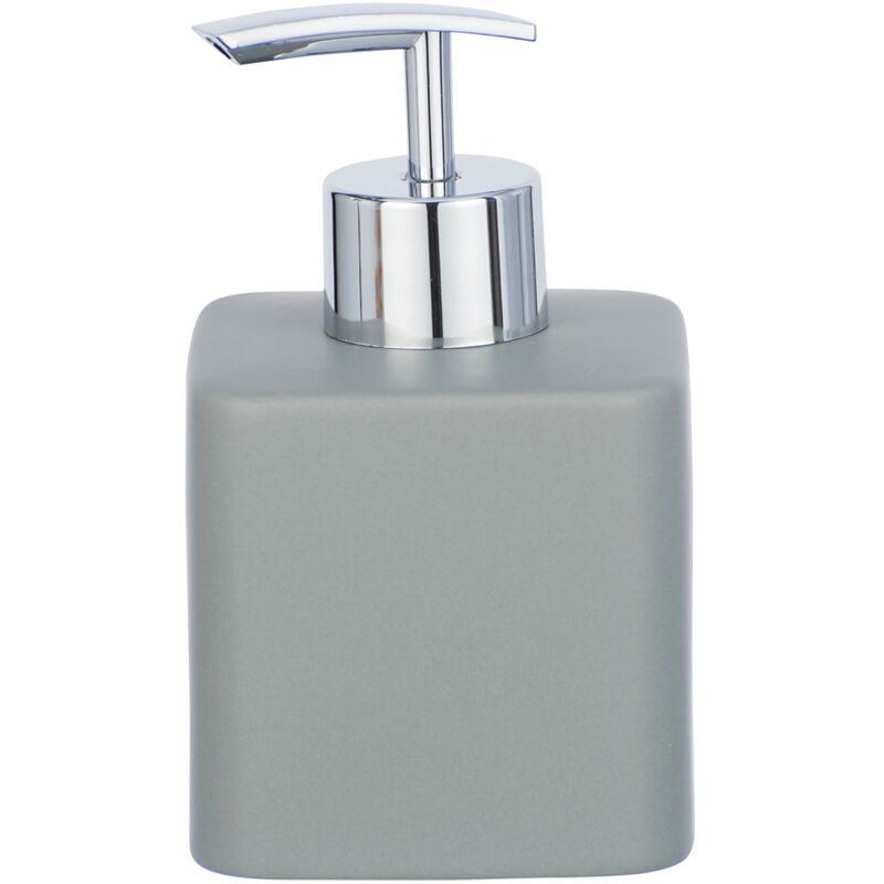 

WENKO Dispensador de jabón líquido dosificador baño cocina Hexa gris 290 ml