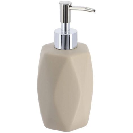 Seifenspender mit diamantform 330 ml - taupe - Tendance
