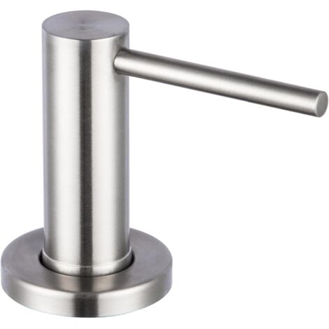 Seifenspender mit Druckknopf aus Edelstahl 304, Spülbecken-Seifenspender, 500 ml