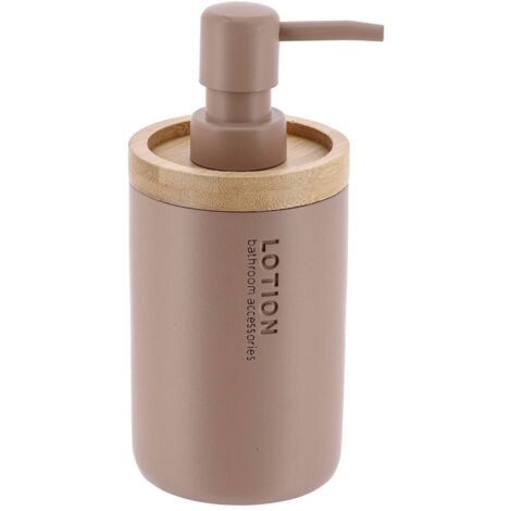 Seifenspender polyresin 280 ml - cappuccino bambus - Tendance
