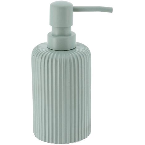 Seifenspender rund gestriegelt polyresin 230 ml - eukalyptusgrün - Tendance