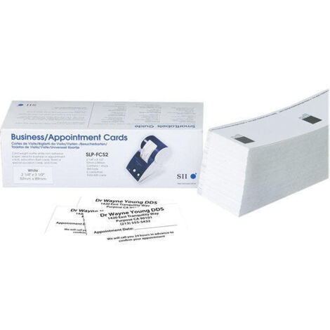 Seiko Instruments SLP-FCS2 etiqueta sin adhesivo - etiquetas sin adhesivo (8,9 cm, 5,7 cm)