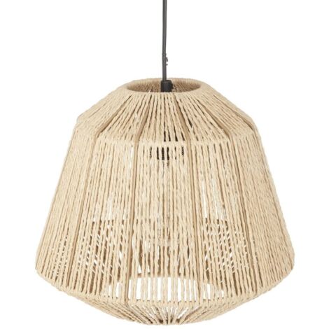 SEIL-ANHÄNGER - E27 - 40 W - H. 26 CM - BEIGE