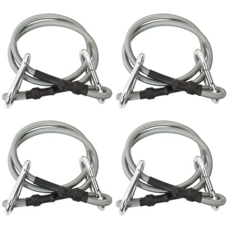 Seile mit Karabiner 4 Stück Gummi