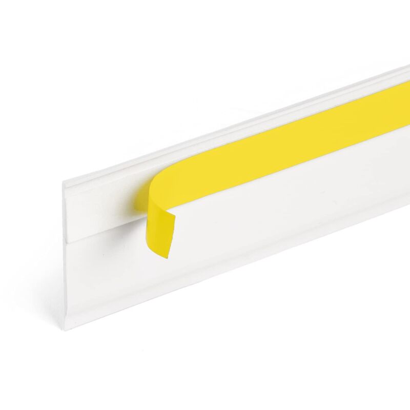 Seiletech.de Profilo per finestra con bordo - 10 m - 70 mm x 1,5 mm - Autoadesivo - Bianco - Striscia piatta, striscia di tenuta, striscia profilata,