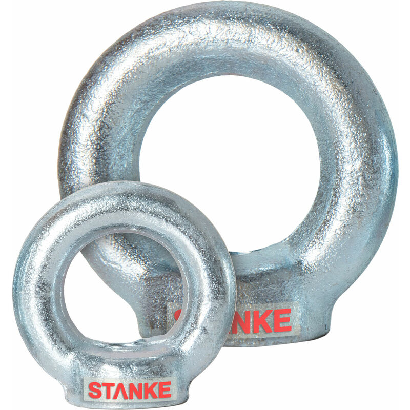 Seilwerk STANKE 15x Écrou è èil femelle galvanisé M6 anneau de levage 6 mm