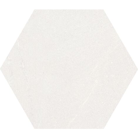 SEINE HEXAGONO BLANCO - Carrelage hexagonal grand format aspect pierre